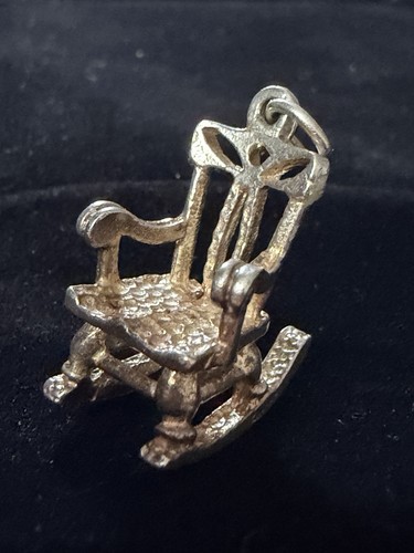 Vintage silver charm rocking - vintage,