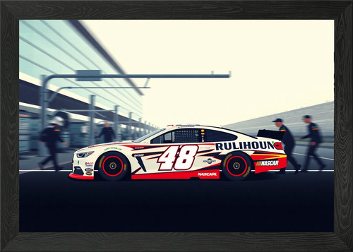 Nascar stock car pit framed - pit,