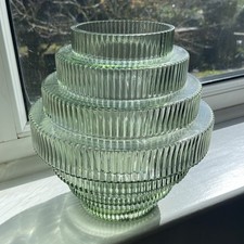 Art Deco Tiered Glass Vase