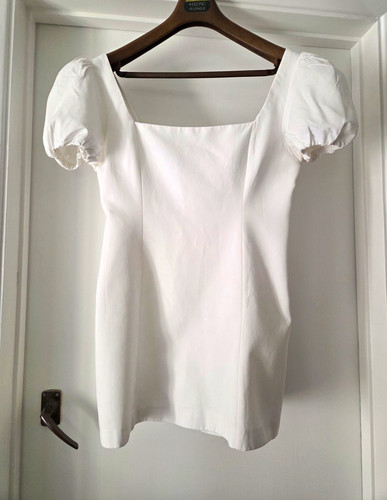 Zara white mini dress square - zara,