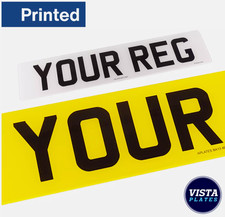 Number Plate - Premium Quality | 2D | 3D | 4D | 4D Gel | 100% Road / MOT Legal