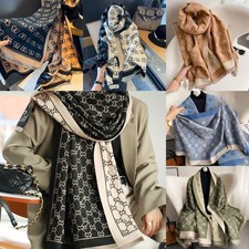 Ladies Designer Inspired Scarf Womens Print Pattern Pashmina Shawl Scarves UK
