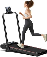 UMAY Walking Pad Treadmill with Incline, Under Desk Treadmill, Handle bars