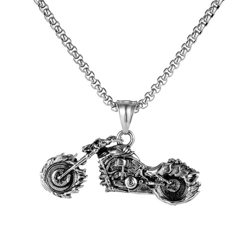 Delicate motorbike necklace - motorbike,