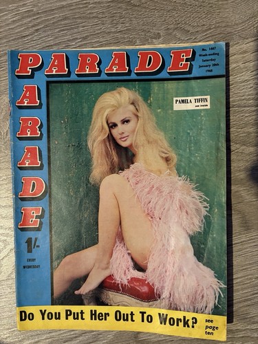 Parade vintage pin - parade, pin-up
