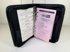 Vintage Microfile Black Zipped