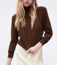 ZARA Chocolate Brown cropped