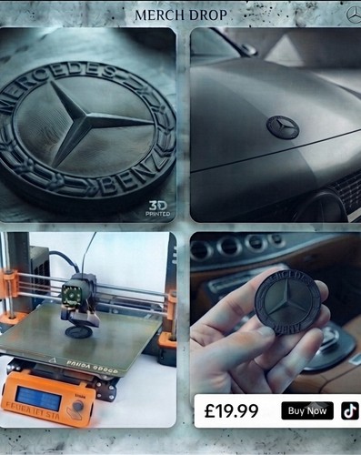 Mercedes bonnet flat badge - bonnet,