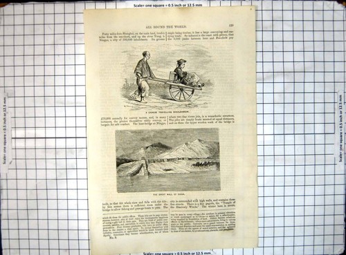Old print all round - print, world