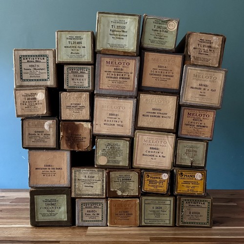 Vintage pianola rolls - rolls,