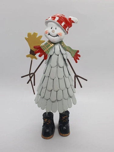 Inch metal snowman ornament - 6,