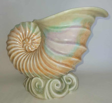 Large Vintage Beswick Nautilus/Shell/Cornucopia Vase #1186 Rare Colourway