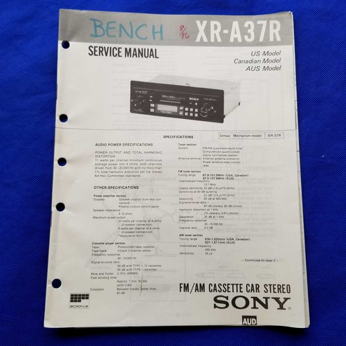 Sony a37r service manual - service,