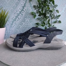 Skechers Womens Reggae Slim Simply Stretch  Sandals. UK Size 5. Navy Blue 