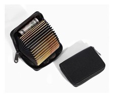 Multi Slot Card Holder Wallet Women Men Bank Credit Card Zip Wallet Coin Pouch