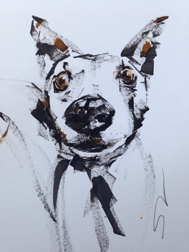 Original signed ink sketch - ink,