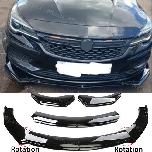 Glossy black front bumper - front,