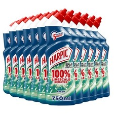 12 x Harpic 100% Limescale Remover Fresh Toilet Cleaner 750ml