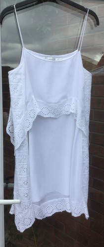 Zara white short dress - , lace