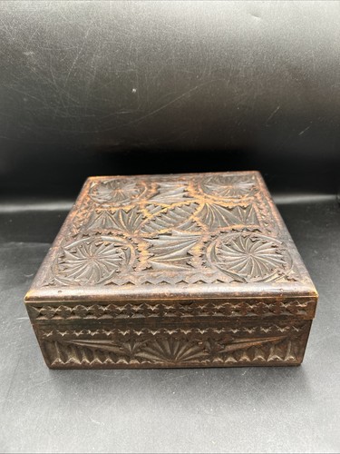 Vintage heavily carved - vintage, wooden