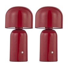 Set of 2 Modern Red LED
