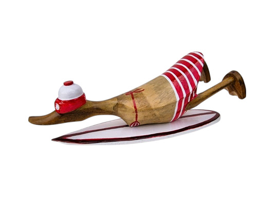 Bamboo root surfer duck - root,