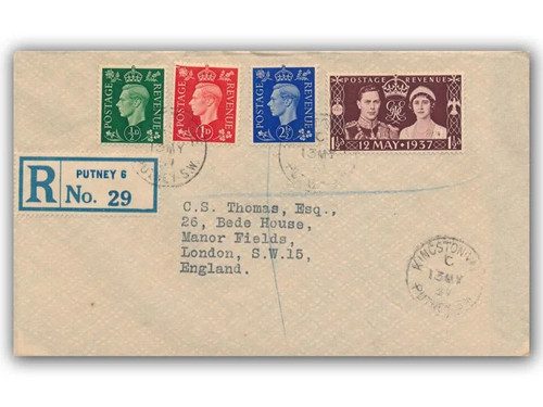 1937 coronation fdc - 1937, kingston