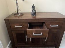 Dining Table And 6 High Back Chairs With Matching Unit