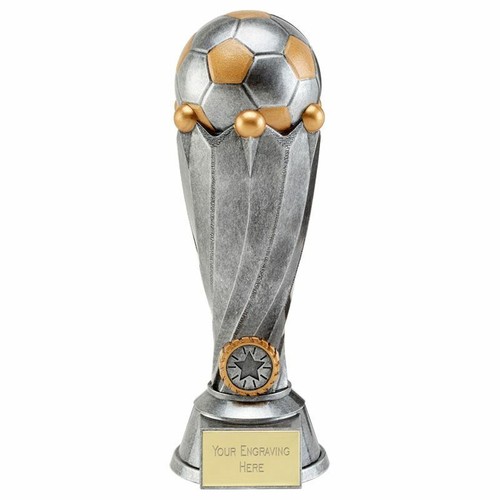 Football trophy silver man - -,