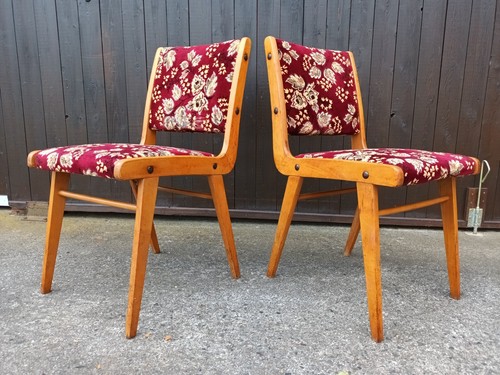Vintage boomerang chair wood - vintage,