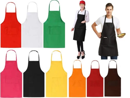 Black chef apron kitchen - black,