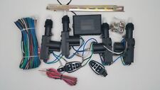 Universal 2/4 Door Central Locking Complete Kit Remote Fob Keyless Classic Cars