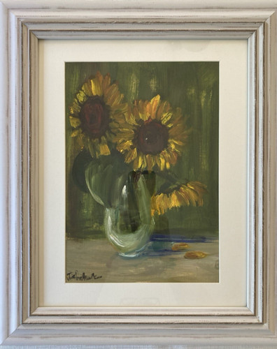 Vintage signed oil - oil, painting