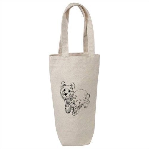 Westie dog cotton wine - cotton,