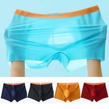 Men Ice Silk Boxer Shorts