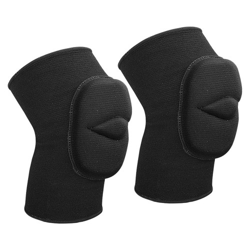 Reusable black knee pads - black,