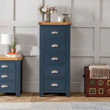 Westbury Blue Painted 5 Drawer
