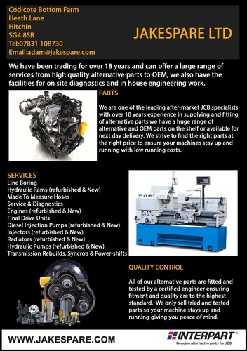Jcb plessey hydraulic steering - jcb,