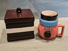Bassett’s Liquorice Allsorts Ceramic 3D Bertie Bassett Mug & Square Storage Jar