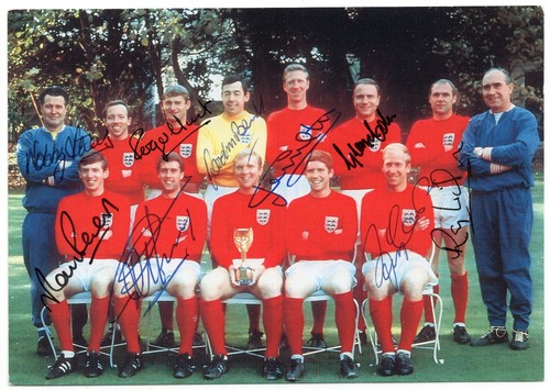 1966 world cup colour postcard - 1966,