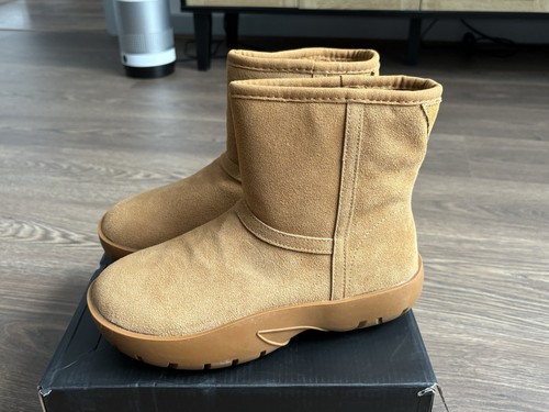 Goldigga snug boots tan suede - boots,