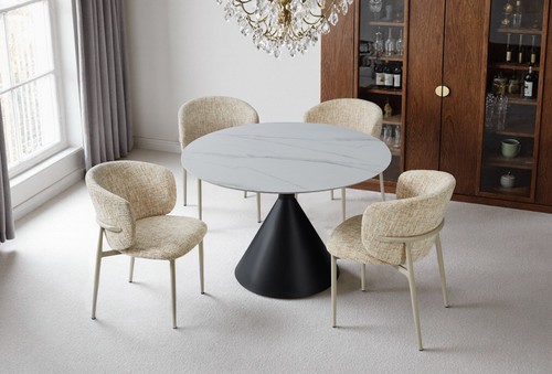 Casa black white round table - casa, &