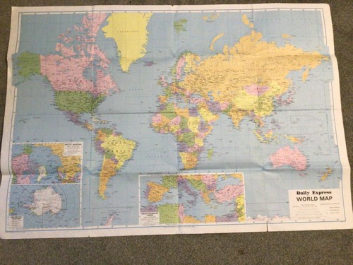 Daily express world wall map - daily,