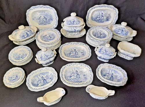 Antique blue miniature toy - antique,