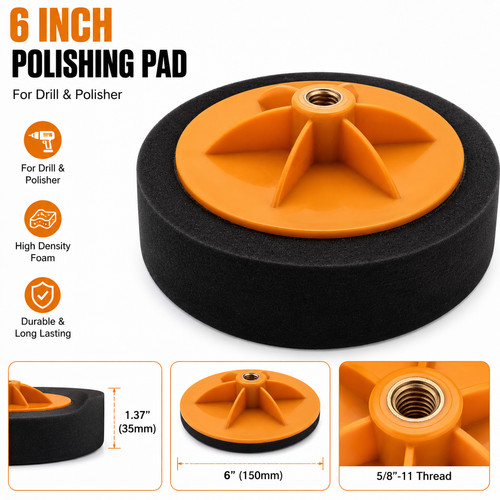 Polishing sponge head 150mm - head,