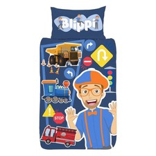 Blippi Tractor Reversible Duvet Set / Single Multicoloured TC144