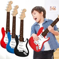 Electric Guitar 4 Strings Electronic Music Instrument Toy Adjustable String Knob