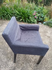 2 dark grey seat covers for IKEA chairs MARENAS