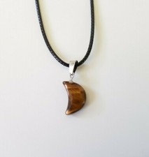 Crescent Moon Necklace Quartz