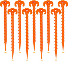 Spiral Plastic Tent Stakes 15